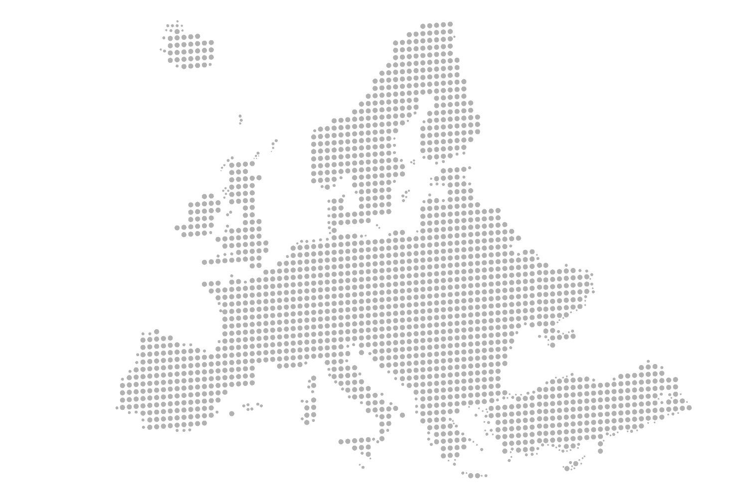 Mapa de Europa destacando la ubicación de Aelo Swiss Flying Academy en Suiza.