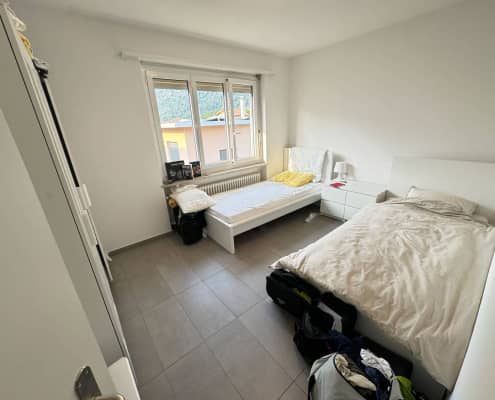 Habitación de estudiantes en Aelo Swiss Academy, Locarno, Suiza.