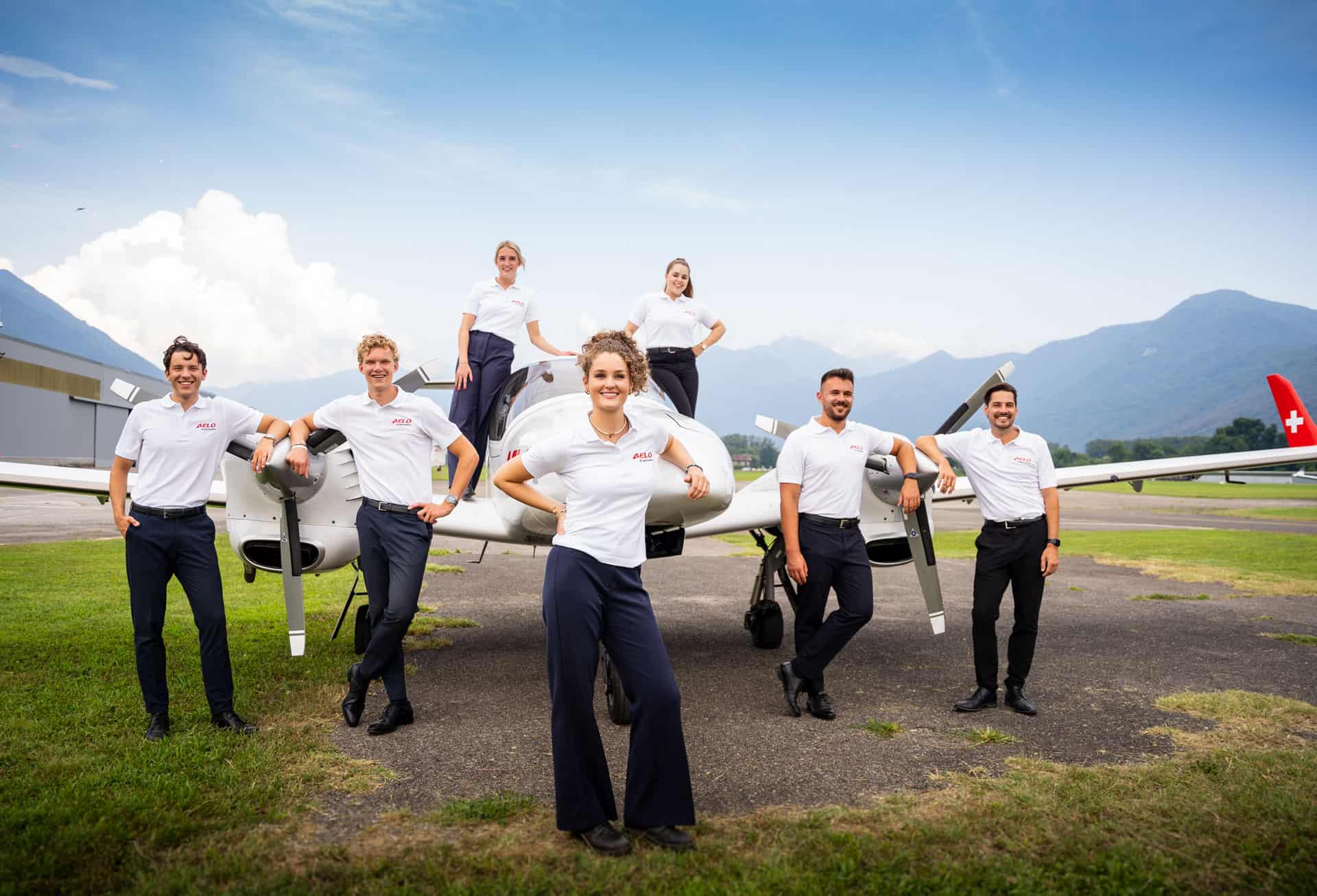 AELO Swiss Academy flight school students
